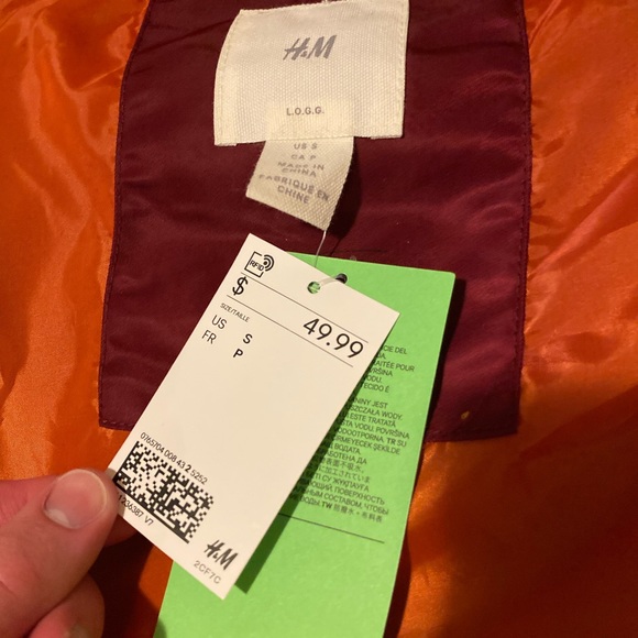 H&M Red Bomber Jacket - Picture 3 of 3